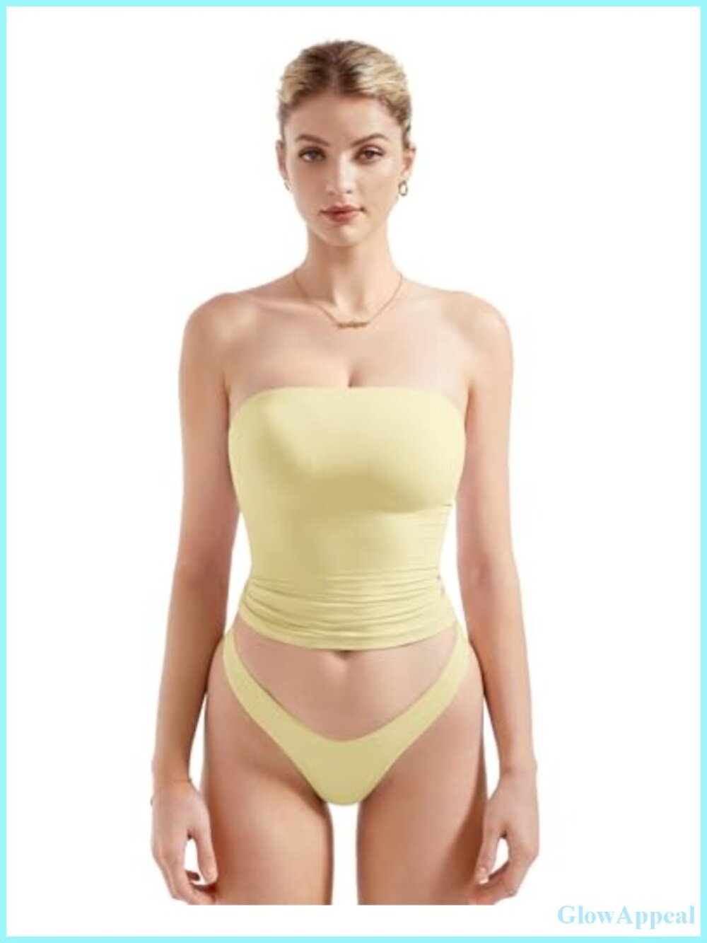 SUUKSESS Women Sexy Tube Top Summer Y2K Double Lined Basic Tank